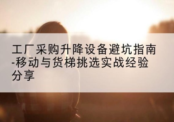 宝塔移动式升降机怎么选-工厂采购升降设备避坑指南-移动与货梯挑选实战经验分享