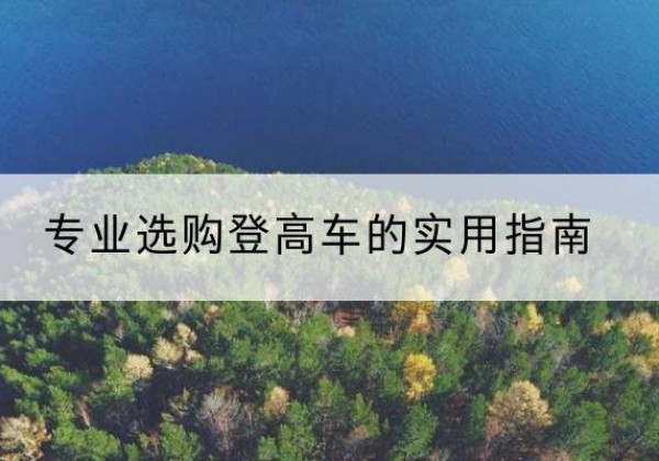 宝塔电动登高车厂家推荐-专业选购登高车的实用指南